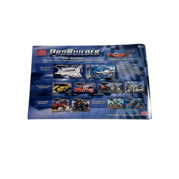 Mega Bloks 9717 ProBuilder Formula Racer Racing Series INSTRUCTIONS ONLY - Picture 2 of 4